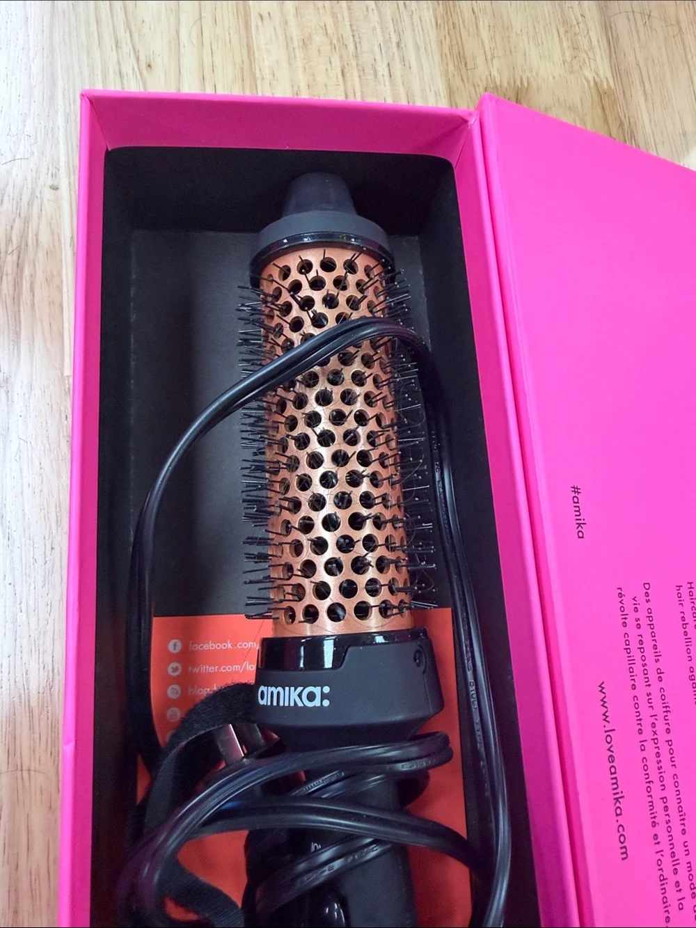 amika liquor babe thermal brush large barrel